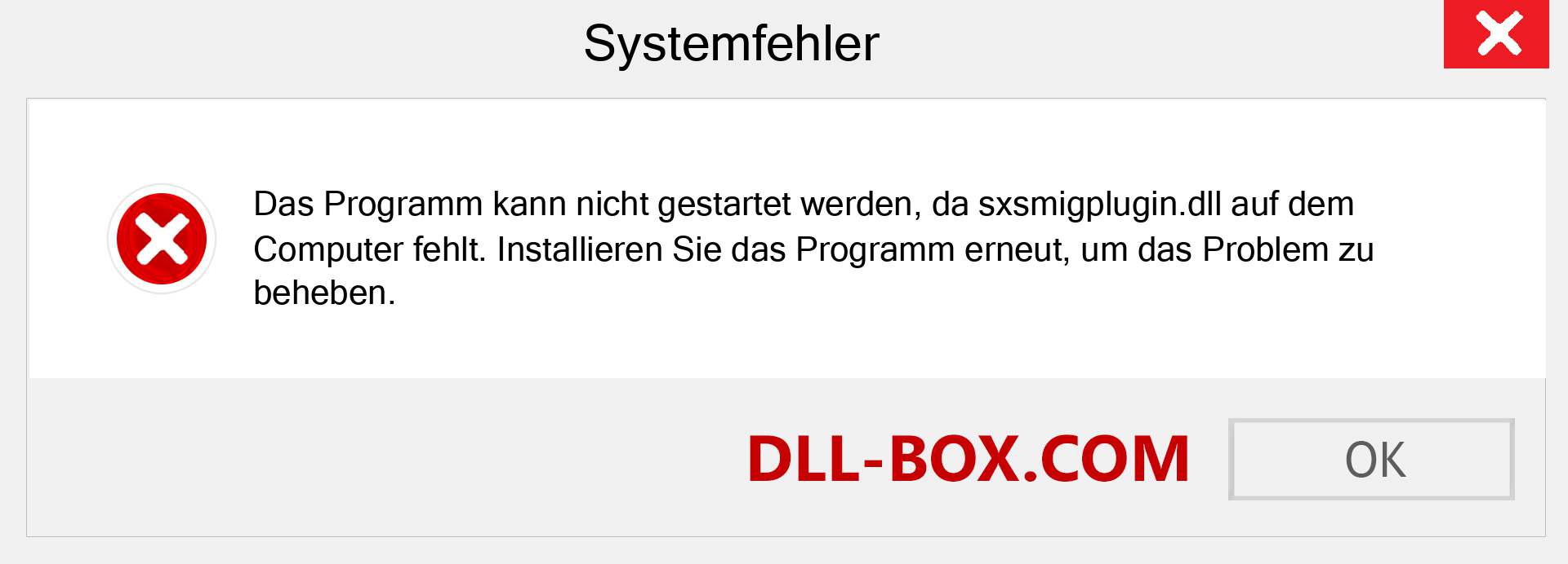 sxsmigplugin.dll-Datei fehlt?. Download für Windows 7, 8, 10 - Fix sxsmigplugin dll Missing Error unter Windows, Fotos, Bildern