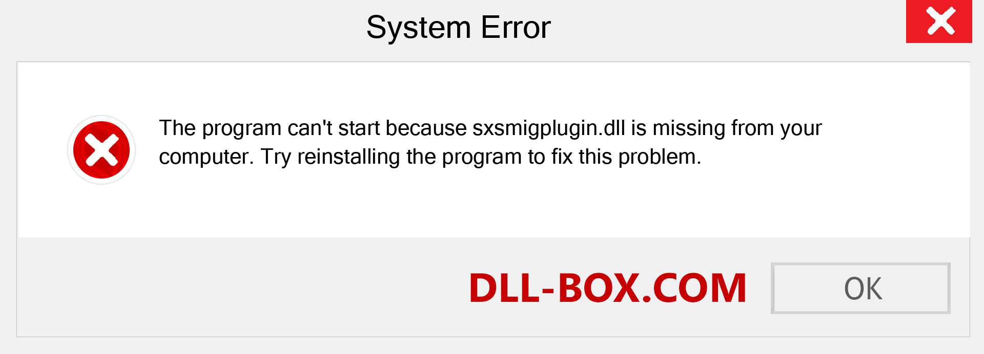  sxsmigplugin.dll file is missing?. Download for Windows 7, 8, 10 - Fix  sxsmigplugin dll Missing Error on Windows, photos, images